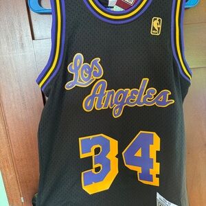Lakers #34 O’Neill Men’s S Basketball Jersey